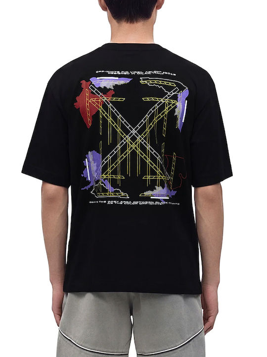 Off White T-shirt Negru