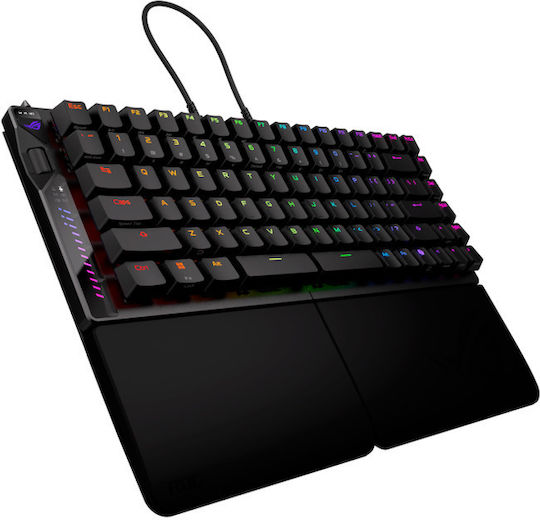 Asus ROG Falcata Split Fără fir Tastatură de Gaming Mecanică 75% cu Iluminare RGB Engleză SUA SpeedNova ROG HFX V2 Switches