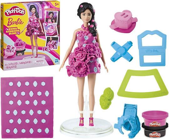 Hasbro Play-Doh Set Aluat De Modelare Plasticină Barbie Cu 2 Culori Pentru 5+ Ani