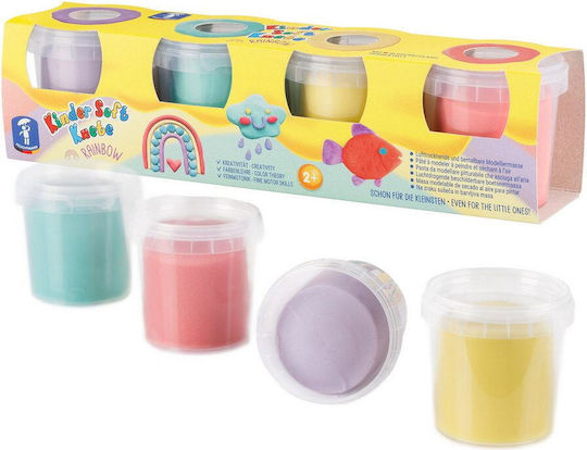 Feuchtmann Borcan Plasticină Aluat De Modelare Cu 4 Culori Pentru 2+ Ani