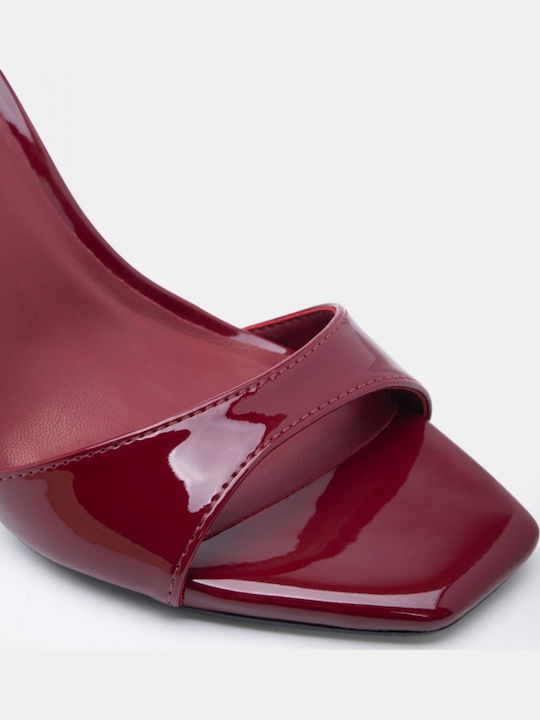 Damen Sandalen Burgundische