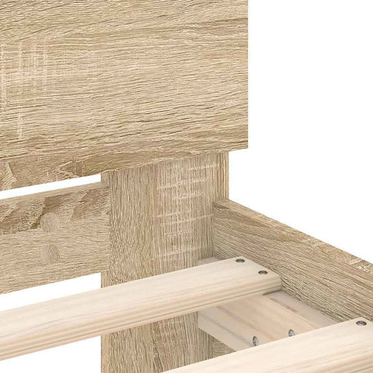 Wandbettrahmen King Size Holzsophia mit Lattenrost für Matratze 193x203cm