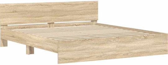 Wandbettrahmen King Size Holzsophia mit Lattenrost für Matratze 193x203cm