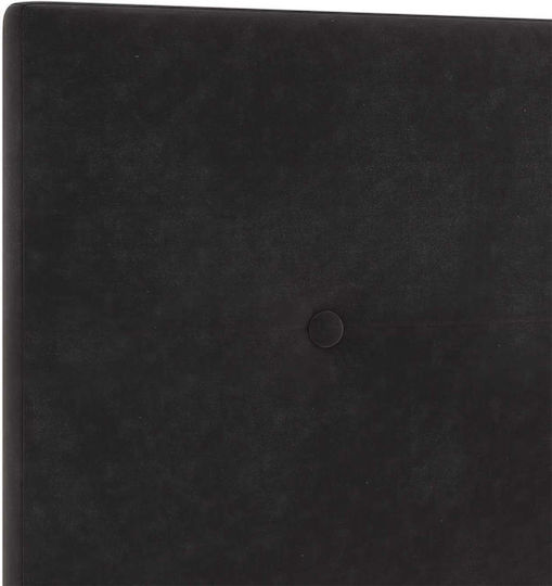 Doppelbett Bezogen mit Samt Schwarz mit Lattenrost & Matratze 140x200cm