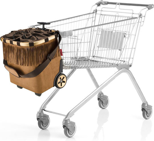Carrycruiser Coș De Cumpărături Din Țesătură Maro 40cm
