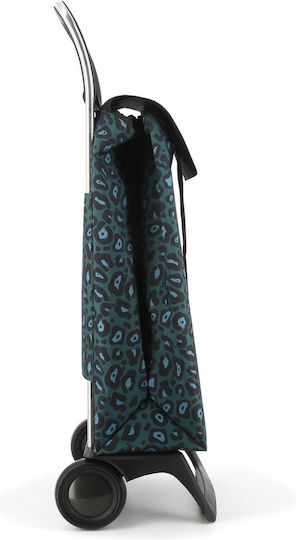 Jet Stoff Einkaufswagen Klappbar Grünes 34x19x62cm