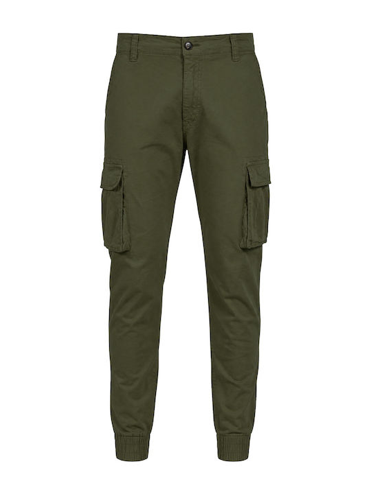 Men's Cargo Trousers Regular Fit Green