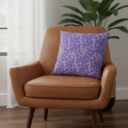 Inspiral Tree Decorative Pillow Case Purple 45x45cm