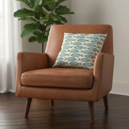 Inspiral Tree Beige Pillow Case 45x45cm