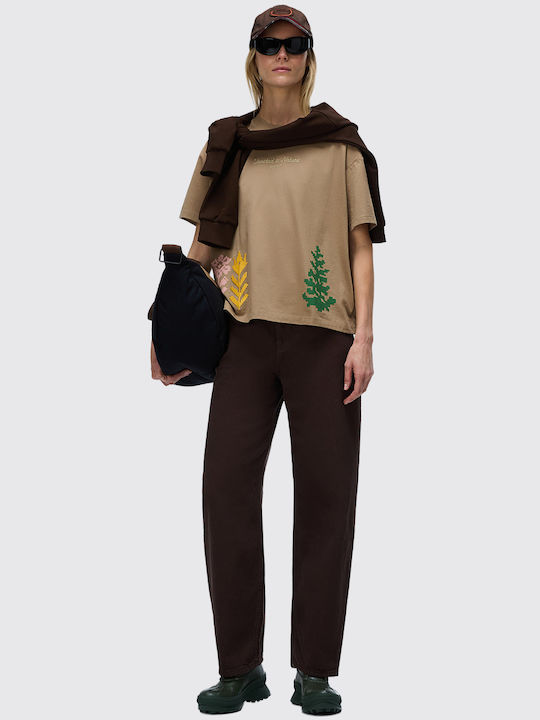Bluza Damă Bumbac Maro