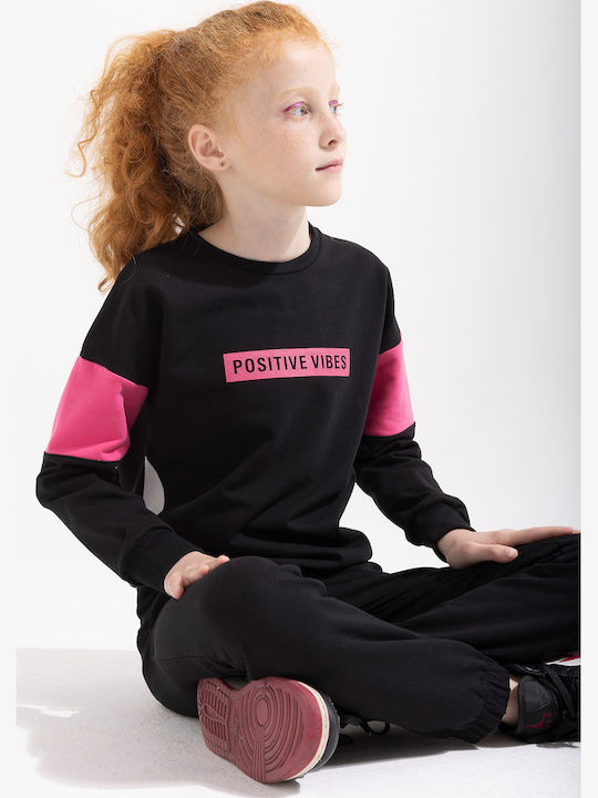 Kinder Trainingsanzüge Mit Bluse Schwarz