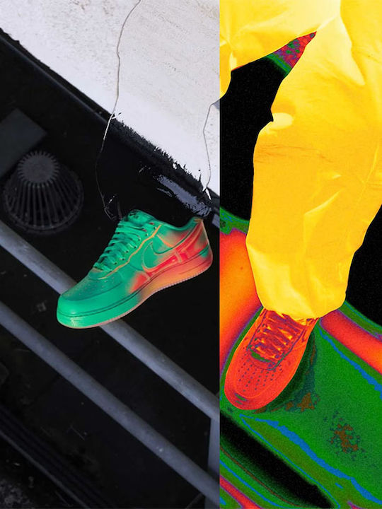 Air Force 1 Low Мъжки Сникърси Stadium Green And Laser Orange
