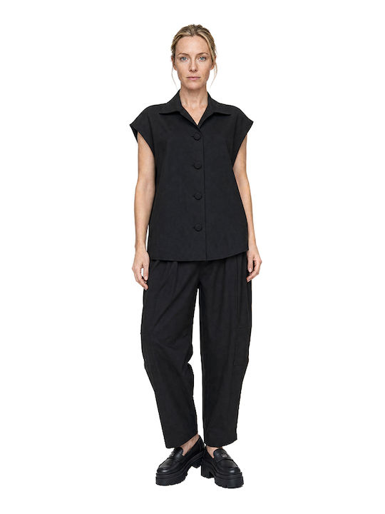Damen Weste Schwarz