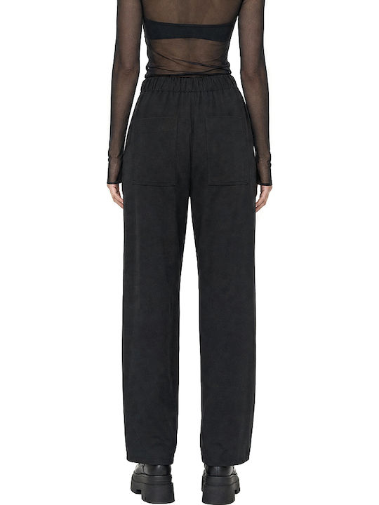 Moutaki Women's Fabric Trousers Black
