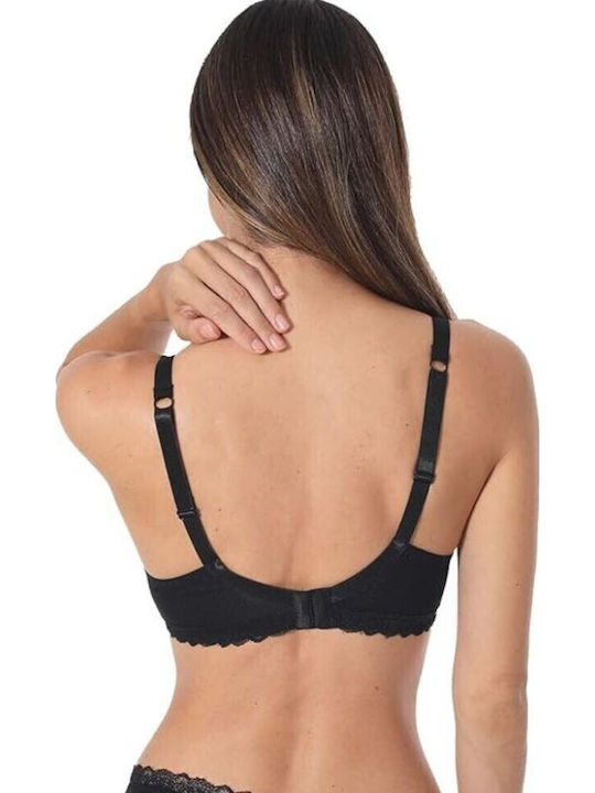 Μαύρο Σουτιέν Push Up με Μπανέλες