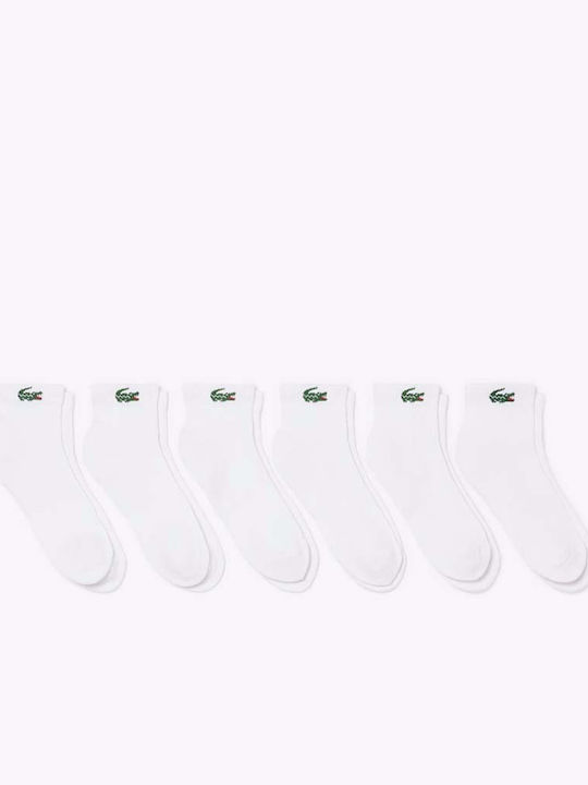 Lacoste Ανδρικές Κάλτσες White 6Pack
