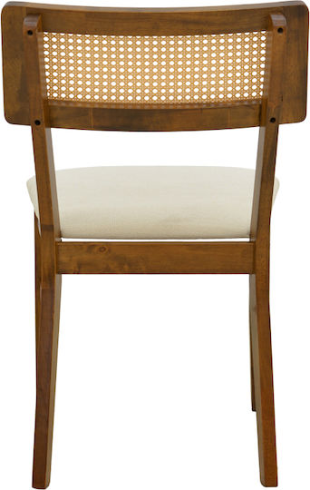 Raffles Столове за Трапезария Дървени Орех 2 Бр 47x48x83.5см