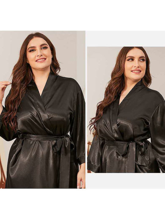 Intimonna Intimonna Damen Schlafanzug & Pyjamas für Damen Winter Robe Schwarz