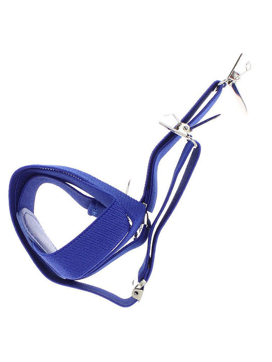 Breteli Pentru Copii ButicCochet Cu Închizători Metalice Material Sintetic 25 Mm Albastre Br475
