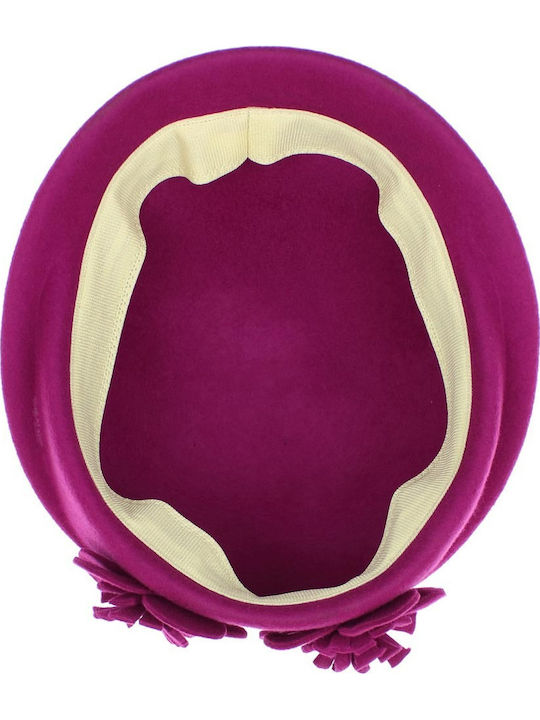 ButicCochet Pălărie Din Lână Fuchsia Pentru Femei