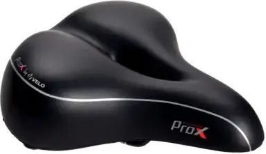 Pro-X Fahrradsattel Grau 250 x 205 mm