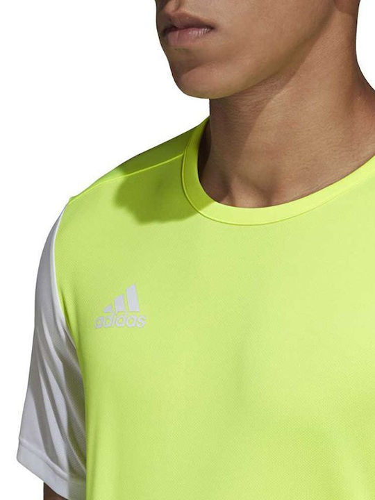 Adidas Estro 19 Мъжка Футболна Тренировъчна Тениска Climalite Електрическо Жълто
