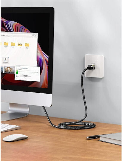Ugreen F/FTP Cat.7 10Gbps Netzwerkkabel Ethernet 5m Schwarzes