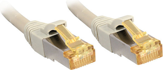 Lindy S/FTP Cat.6a (Gigabit) Καλώδιο Δικτύου Ethernet 1.5m Γκρι