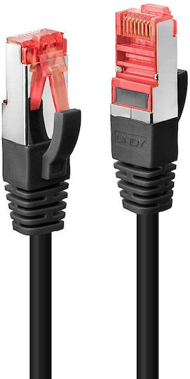 Lindy S/FTP Cat.6 (Gigabit) Καλώδιο Δικτύου Ethernet 5m Μαύρο