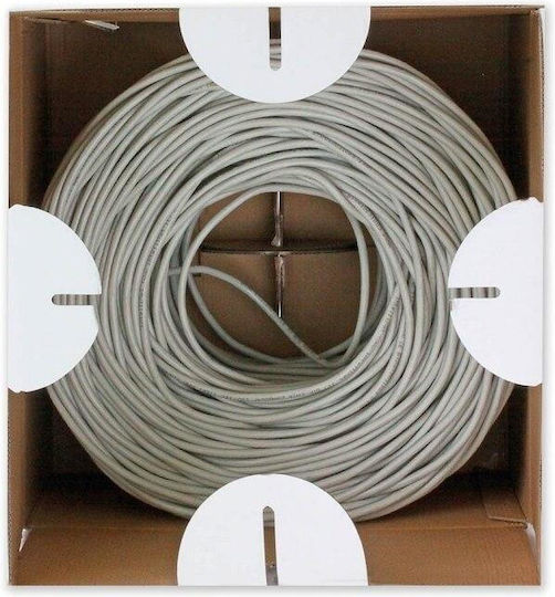Techly U/UTP Cat.6 (Gigabit) Καλώδιο Δικτύου Ethernet χωρίς ακροδέκτες 305m Γκρι