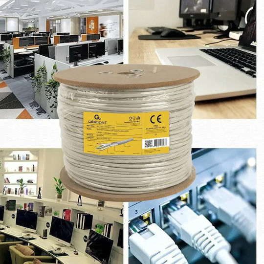 Gembird Cat.6 (Gigabit) Καλώδιο Δικτύου Ethernet χωρίς ακροδέκτες 305m Γκρι
