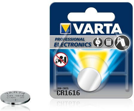 Varta Professional Electronics Lithium Watch Battery CR1616 3V 1pcs