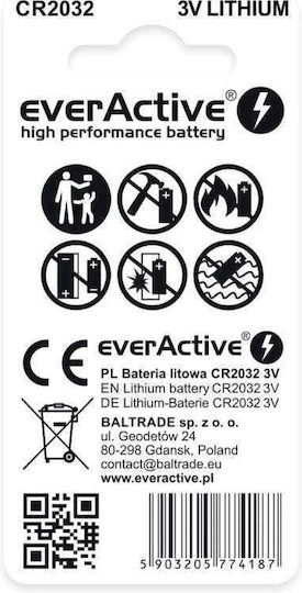 EverActive Batterien Lithium für Uhren CR2032 2Stück