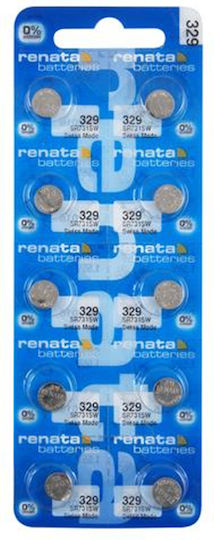 Renata 329 Μπαταρία Silver Oxide Ρολογιών SR731 1.55V 1τμχ