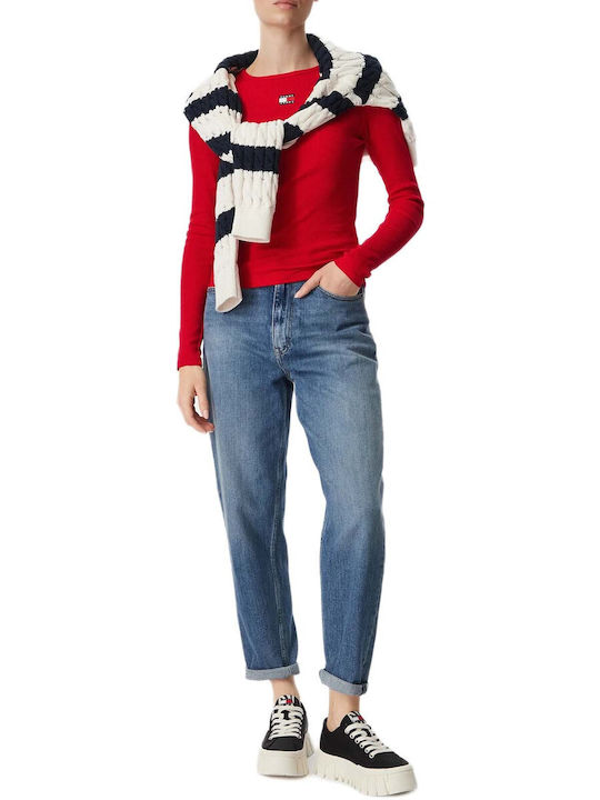 Winters Damen Baumwollbluse Langärmelig Rote