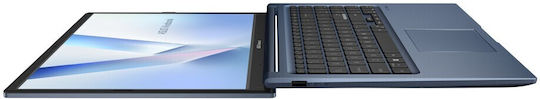Asus Vivobook 15 X1504MA 15.6" FHD Ecran Tactil (Core 5-320/8GB/256GB SSD/Fără Sistem De Operare) Albastru Quiet (Tastatură US)