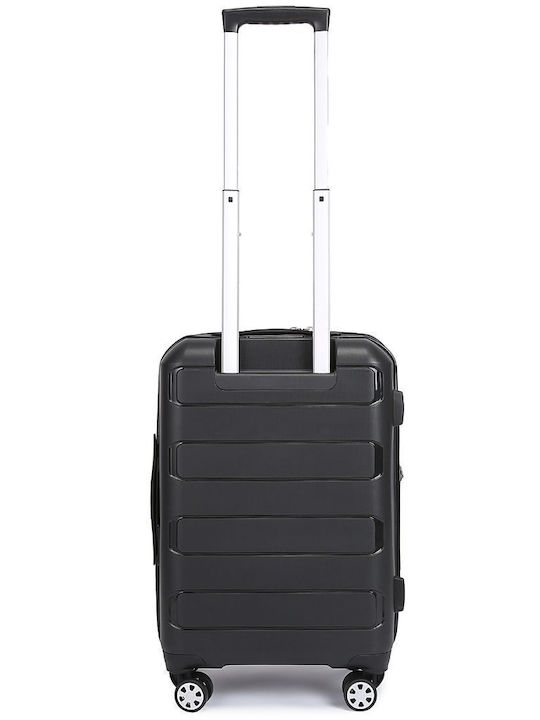 Newcom Cabin Hard Black Suitcase Height 50cm