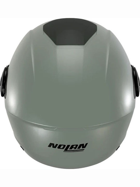 Nolan N20-2 Vizieră Classico Nobile 337 Verde Gri Cască Moto Jet ECE 22.06 1200gr cu Vizieră Solară