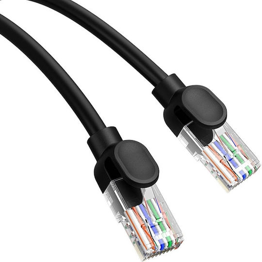 Baseus U/UTP Cat.5 (100Mbps) Καλώδιο Δικτύου Ethernet 8m Μαύρο
