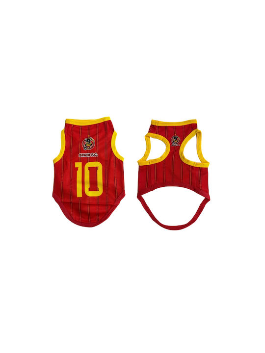Replica Hundeshirts National Spanien 10 Rote Gelbe 180826-09