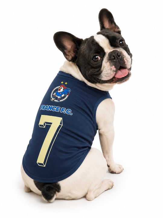 Replica Hundeshirts Nationalmannschaft Frankreich 7 Blau Navy 180826-03