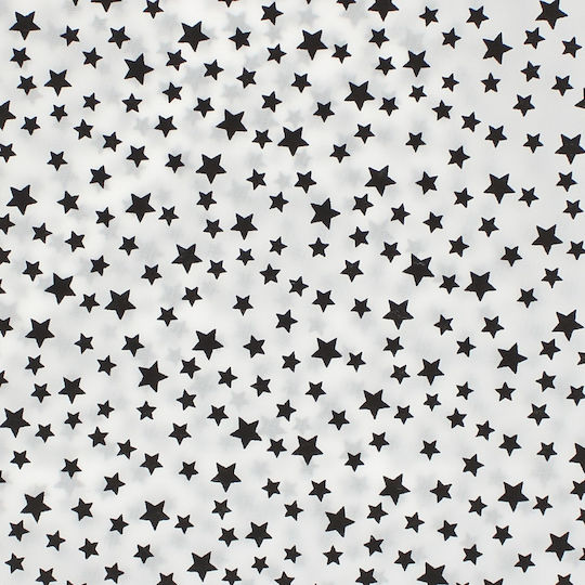 Set 6 Bandane Pentru Copii ButicCochet 50x50 Cm Bumbac Imprimat Cu Stele Multicolore Setb201