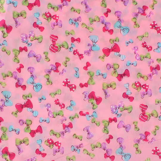 Set 6 Bentite Pentru Păr Copii ButicCochet 50x50 Cm Bumbac Design Fundiță Multicolor