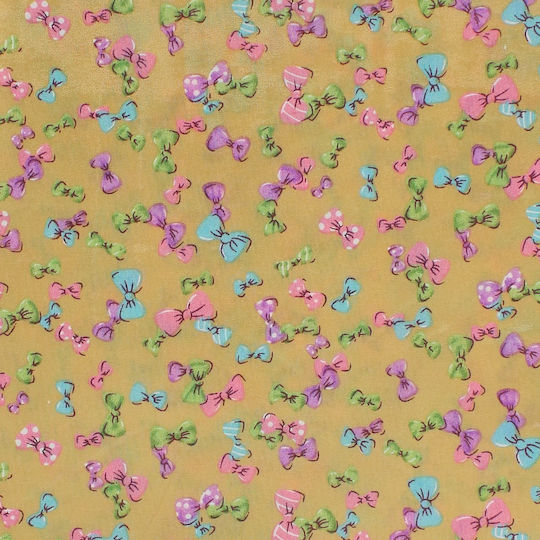 Set 6 Bentite Pentru Păr Copii ButicCochet 50x50 Cm Bumbac Design Fundiță Multicolor