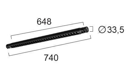 Viokef Antiglare Commercial Linear LED Ceiling Light 36W Natural White 64cm