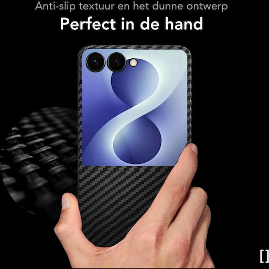 Nekit Handyhülle Kunststoff / Aramidfaser 1mm Schwarz Galaxy Z Flip8