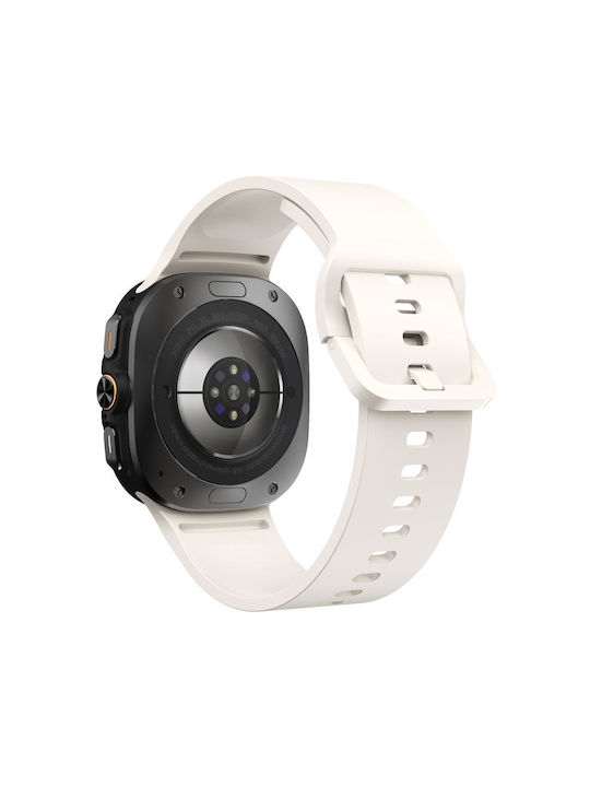 Θήκη Σιλικόνης σε Μπεζ χρώμα για Samsung Galaxy Watch Ultra 47mm Θήκη Σιλικόνης σε Μπεζ χρώμα για Samsung Galaxy Watch Ultra 47mm