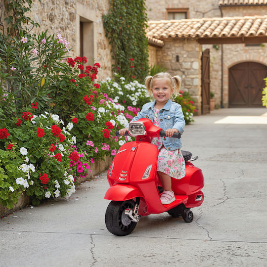 Παιδική Vespa Ηλεκτροκίνητη 6 Volt Κόκκινη για 6+ ετών