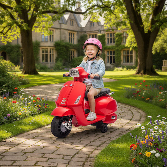 Παιδική Vespa Ηλεκτροκίνητη 6 Volt Κόκκινη για 6+ ετών