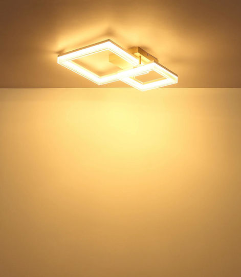 Globo Lighting Luminiță De Tavan Montată Bej Cu LED Integrat